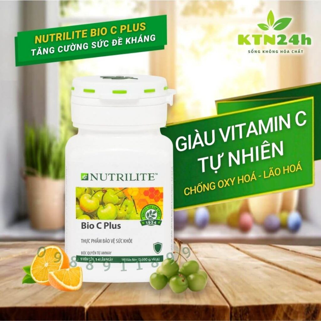 nutrilite vitamin c tang suc de khang cho be mau xanh luc